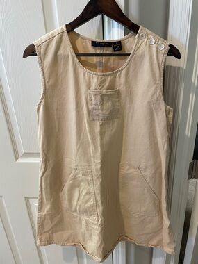 VTG Butter yellow 90s thick 100% cotton Dress